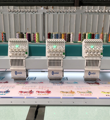 Garment Shops Factory Price Replace Flat 9 Needles 15 Heads Embroidery Machine China