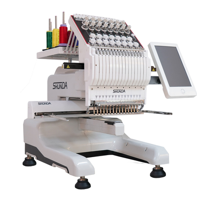 Machine de broderie automatisée par machine chaude simple de broderie de Mini Family de tête à vendre